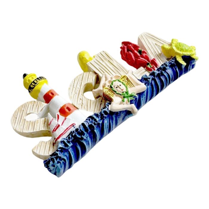 sicilia 3d fridge magnets sicily island souvenir set, lemon & trinacria symbol decor with lighthouse & turtle motifs