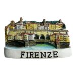 florence ponte vecchio fridge magnet historic italian bridge over arno river, colorful firenze souvenir | tuscan travel decor gift