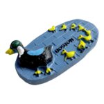 boston duck family fridge magnet yellow ducklings with mother | massachusetts themed gift | charming new england decor