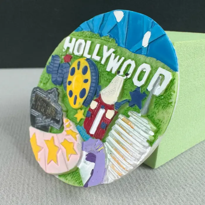 hollywood california fridge magnet usa travel souvenir gift & movie lover decor