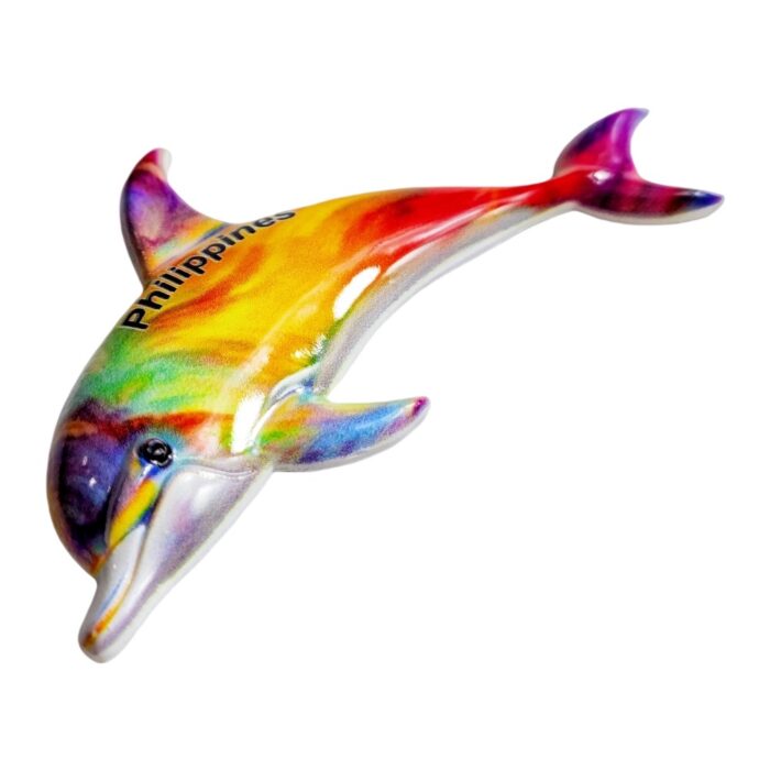 philippines dolphin vibrant fridge magnet philippines travel souvenir gift & magnetic whiteboard decor