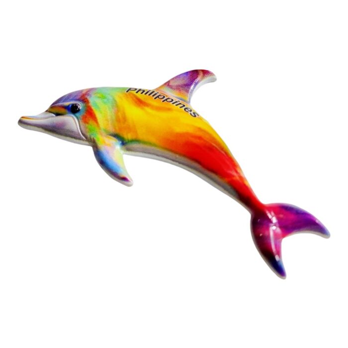 philippines dolphin vibrant fridge magnet philippines travel souvenir gift & magnetic whiteboard decor