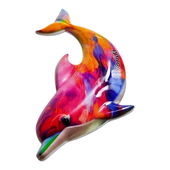 florida rainbow dolphin fridge magnet florida travel souvenir keepsake & refrigerator memo board decor