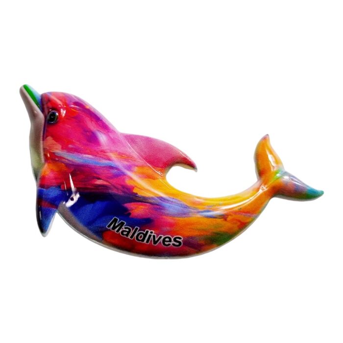 maldives colorful dolphin fridge magnet maldives travel souvenir gift & magnetic whiteboard decor